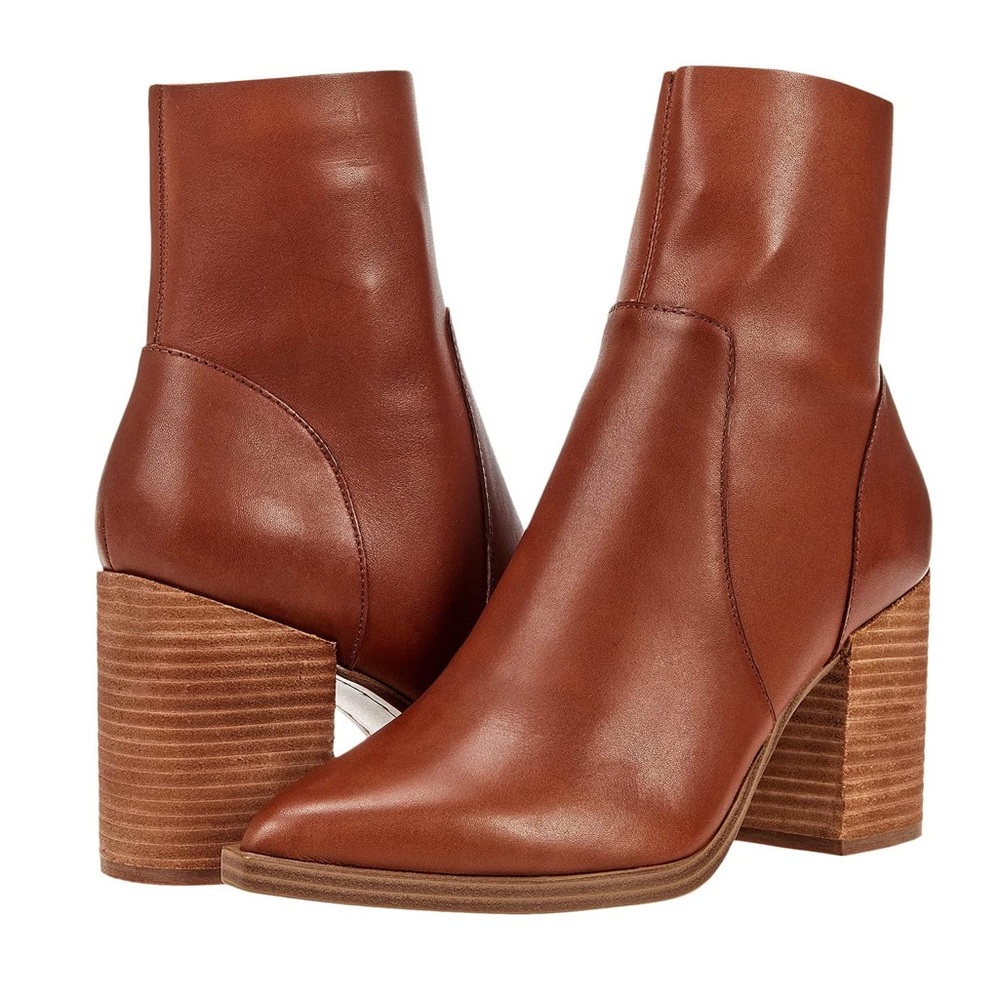 STEVE MADDEN CALABRIA COGNAC LEA Brand New